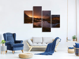 modern-4-piece-canvas-print-sunrise-over-lofoten