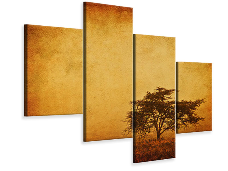 modern-4-piece-canvas-print-sunset-mood