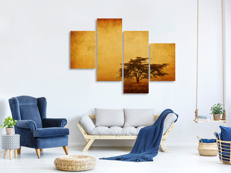 modern-4-piece-canvas-print-sunset-mood