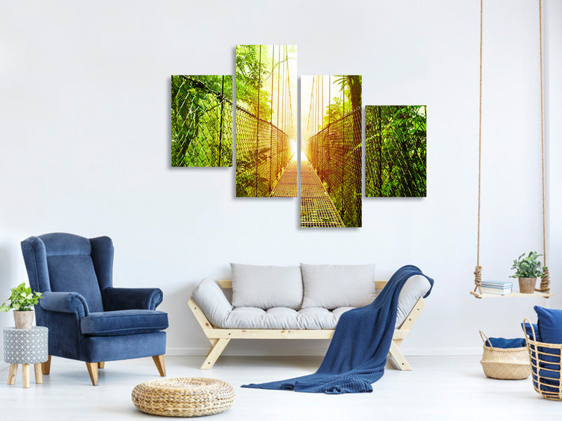 modern-4-piece-canvas-print-suspension-bridge