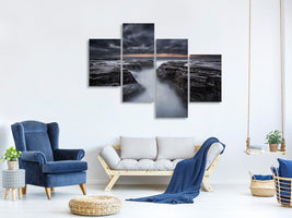 modern-4-piece-canvas-print-the-darkness-before-dawn