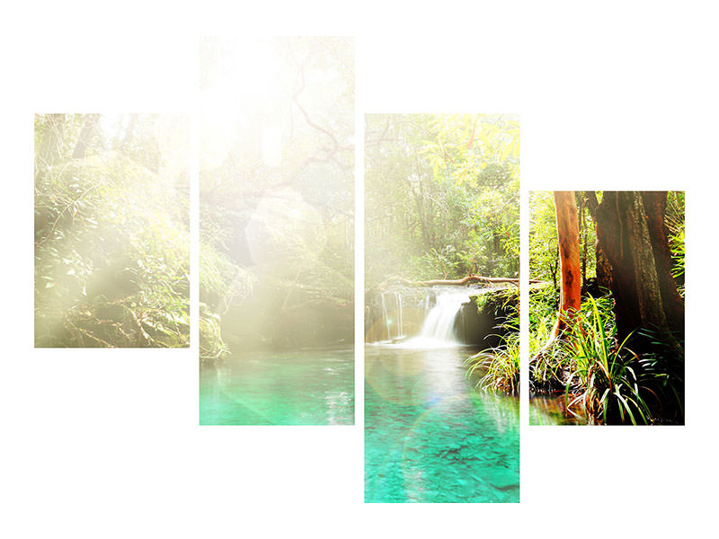 modern-4-piece-canvas-print-the-green-lagoon