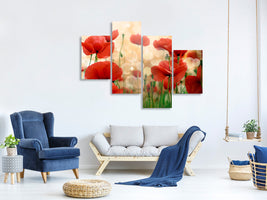 modern-4-piece-canvas-print-the-poppy