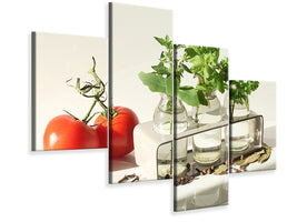 modern-4-piece-canvas-print-tomatoes-and-herbs