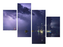 modern-4-piece-canvas-print-tropical-storm-i