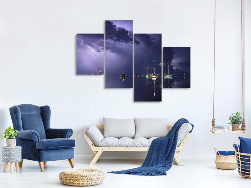 modern-4-piece-canvas-print-tropical-storm-i