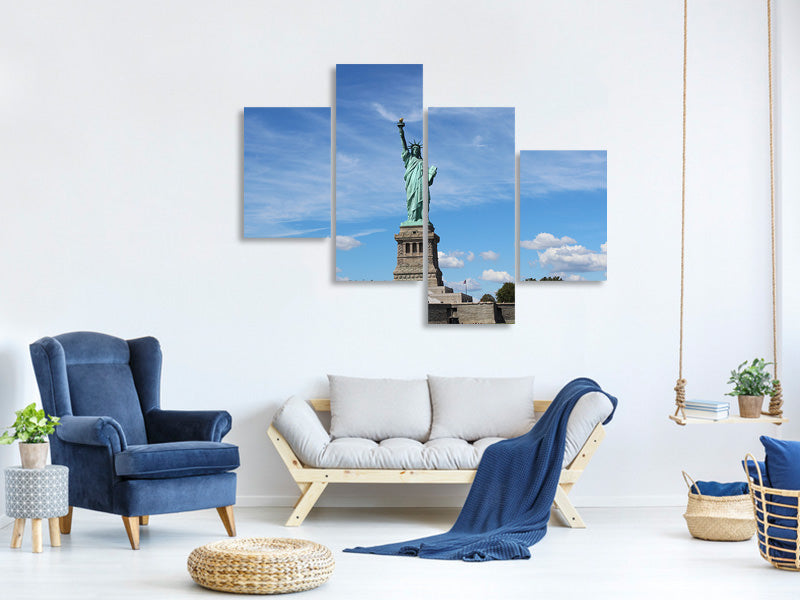 modern-4-piece-canvas-print-view-of-the-statue-of-liberty