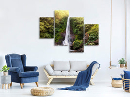 modern-4-piece-canvas-print-waterfall-bali