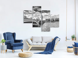 modern-4-piece-canvas-print-westminster-bridge