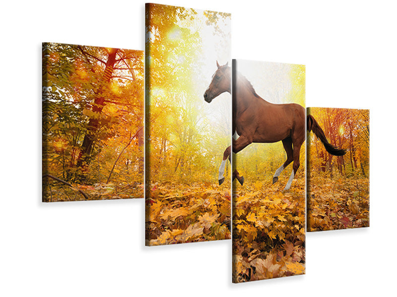 modern-4-piece-canvas-print-whole-blood-in-autumn-forest