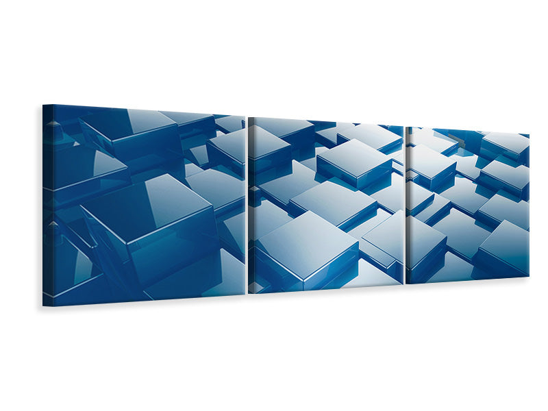 panoramic-3-piece-canvas-print-3d-cubes-ii