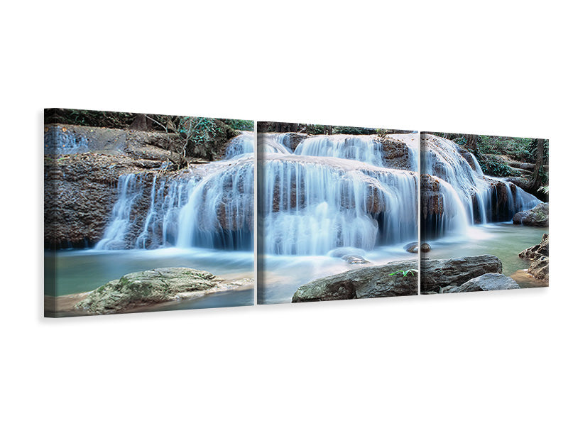 panoramic-3-piece-canvas-print-a-waterfall