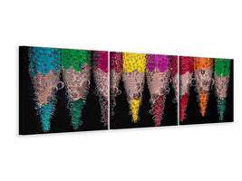 panoramic-3-piece-canvas-print-crayons-in-the-water