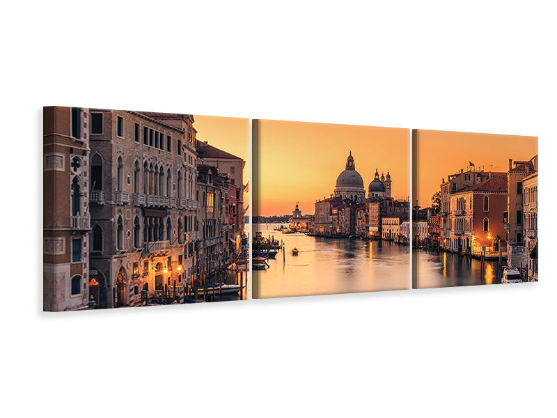 panoramic-3-piece-canvas-print-dawn-on-venice