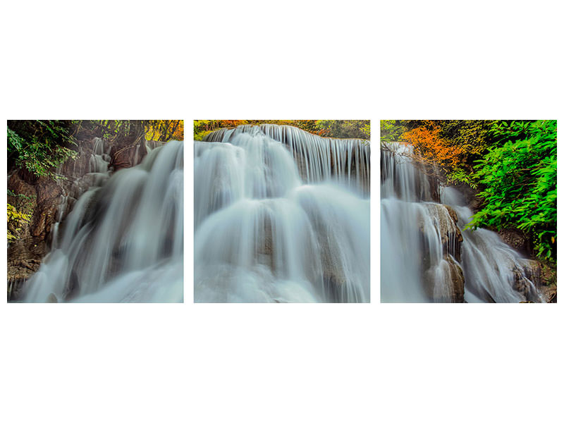 panoramic-3-piece-canvas-print-falling-water