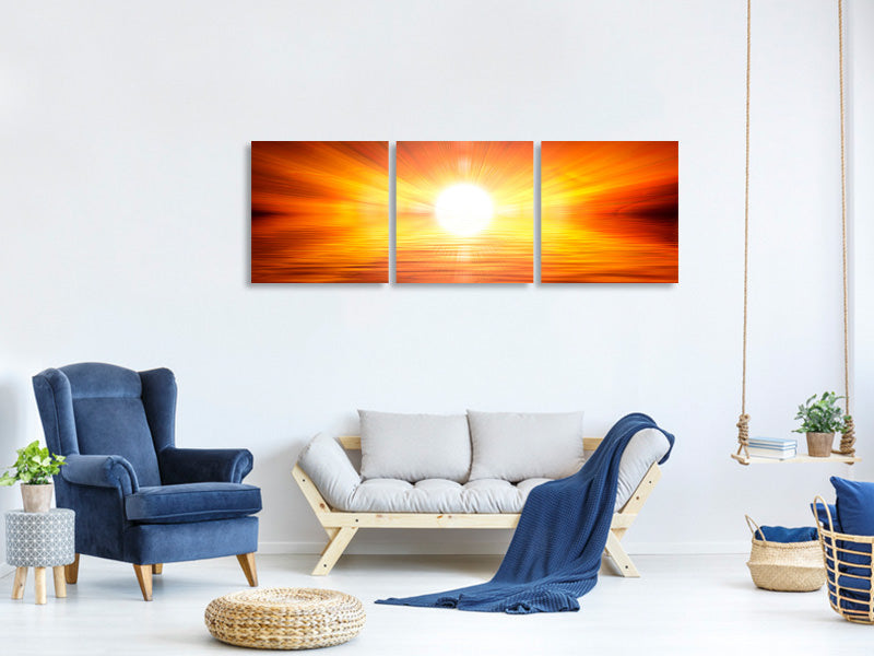 panoramic-3-piece-canvas-print-glowing-sunset