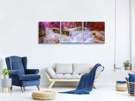 panoramic-3-piece-canvas-print-paradisiacal-waterfall