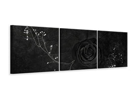 panoramic-3-piece-canvas-print-rose-noire