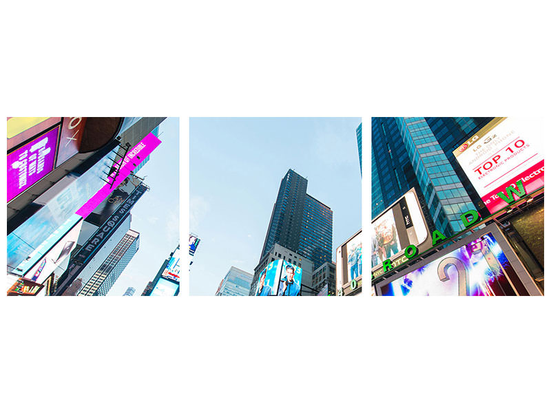 panoramic-3-piece-canvas-print-shopping-in-nyc-ii