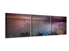 panoramic-3-piece-canvas-print-smog-in-hong-kong