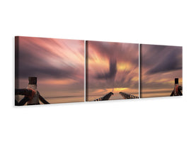 panoramic-3-piece-canvas-print-spectacular-sunset-on-the-bridge