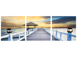 panoramic-3-piece-canvas-print-the-bridge-into-the-sea