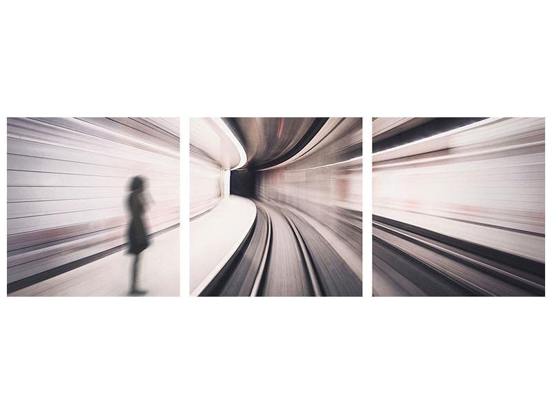 panoramic-3-piece-canvas-print-the-girl-of-the-metro-station