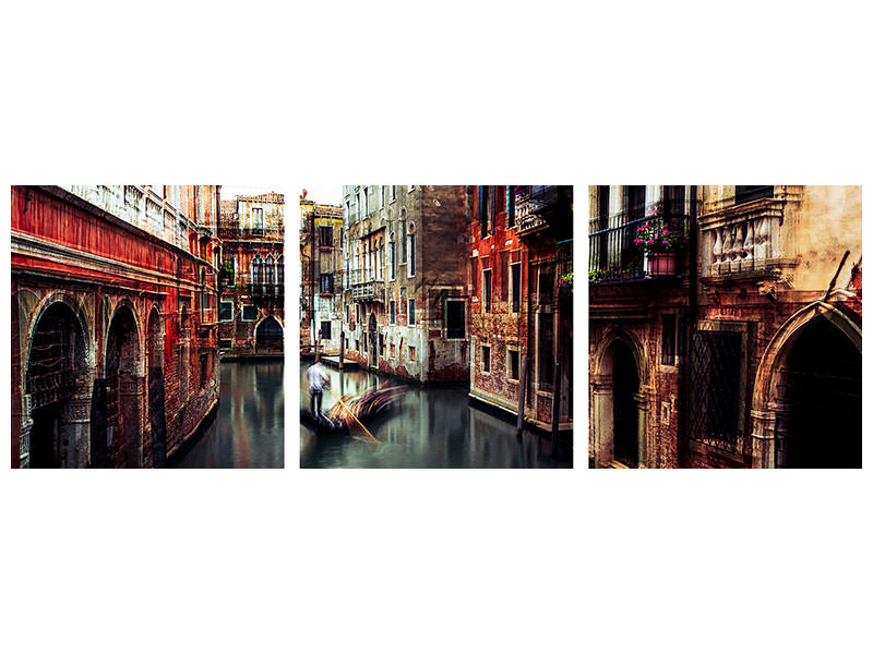 panoramic-3-piece-canvas-print-the-gondolier