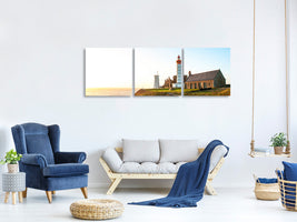 panoramic-3-piece-canvas-print-the-lighthouse-at-sunrise