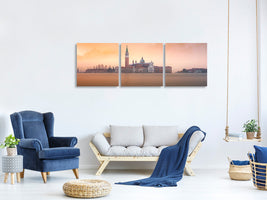 panoramic-3-piece-canvas-print-venice-pink-sunrise