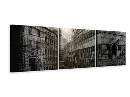 panoramic-3-piece-canvas-print-walking-in-the-square