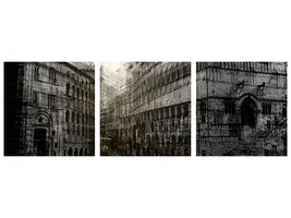 panoramic-3-piece-canvas-print-walking-in-the-square