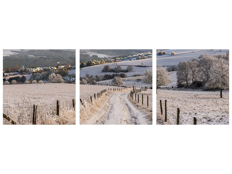 panoramic-3-piece-canvas-print-winter-wonderland