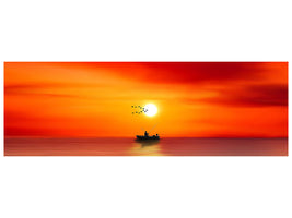 panoramic-canvas-print-a-fisherman-in-the-sunset