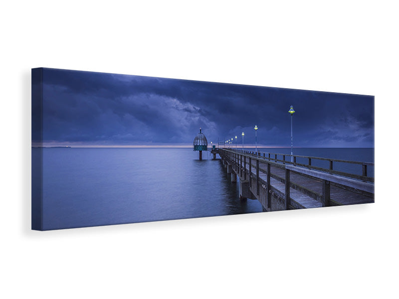 panoramic-canvas-print-pier-at-night