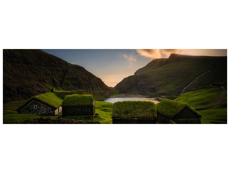 panoramic-canvas-print-saksun-village