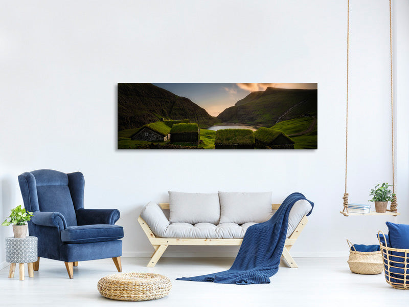 panoramic-canvas-print-saksun-village