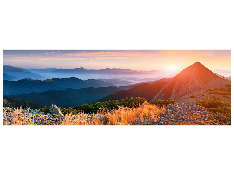 panoramic-canvas-print-sunset-in-the-alps