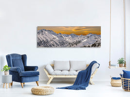 panoramic-canvas-print-sunset-in-the-mountains