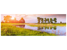 panoramic-canvas-print-sunset-on-lake